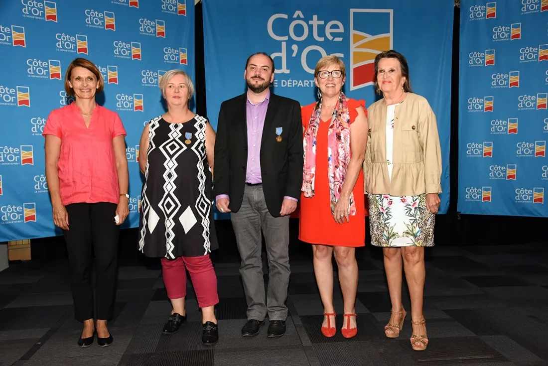 L'équipe de direction de Côte d'Or Tourisme avec la présidente, Marie-Claire Bonnet-Vallet, à gauche